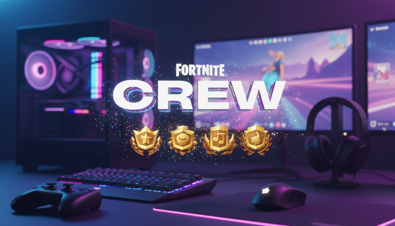 Fortnite Crew in Dynamic Gaming Setting